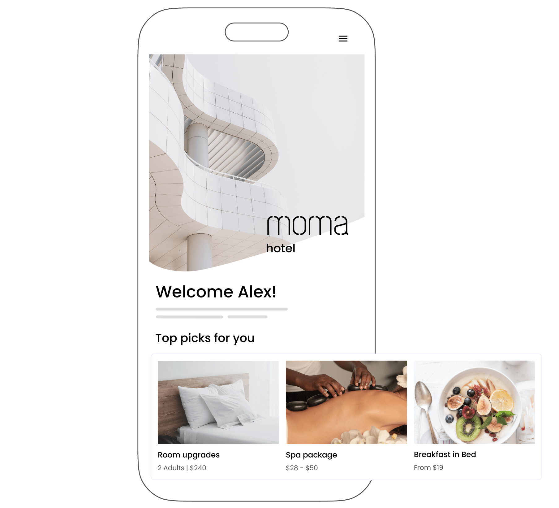 personalized upsells