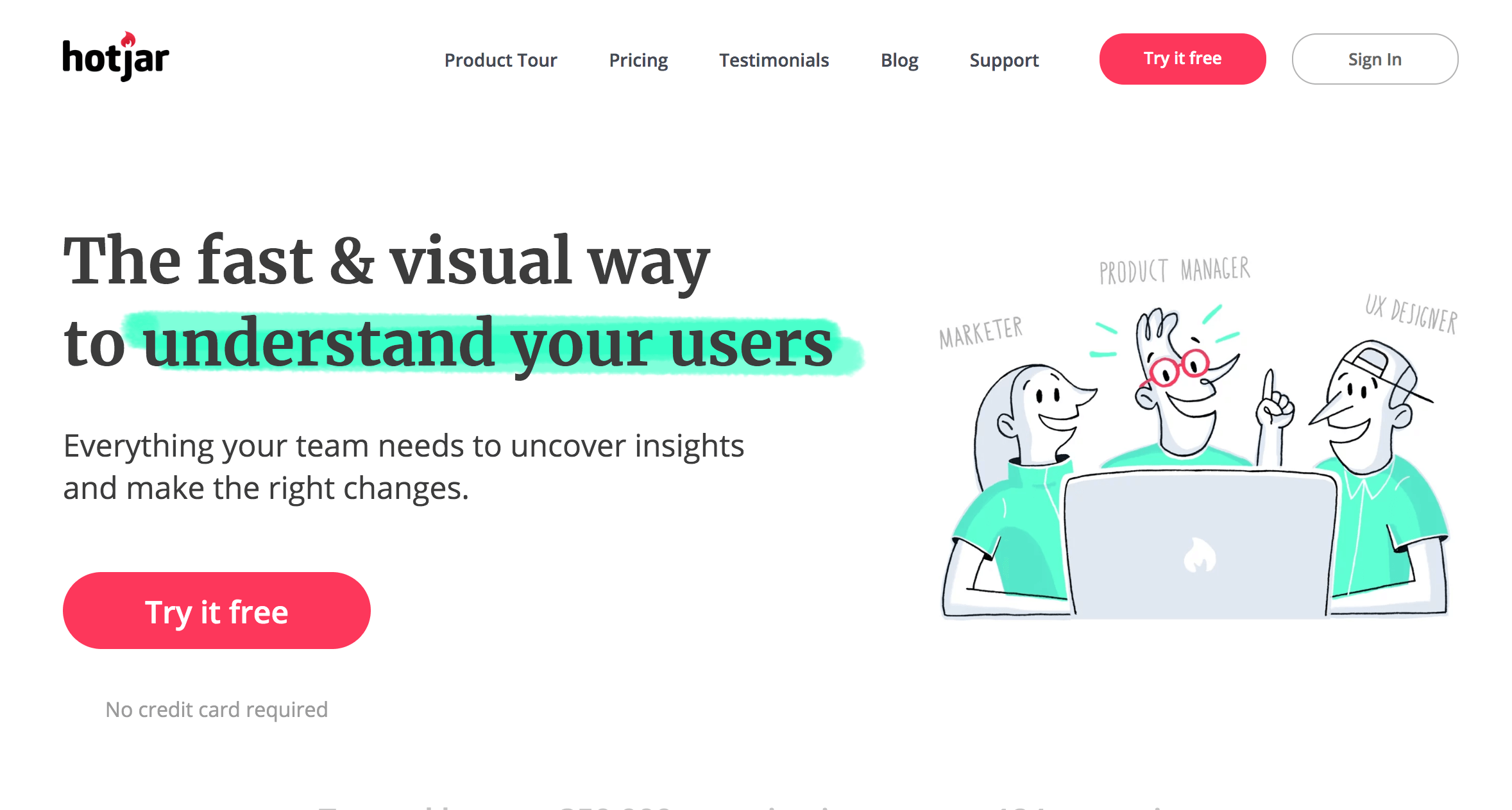 hotjar screenshot