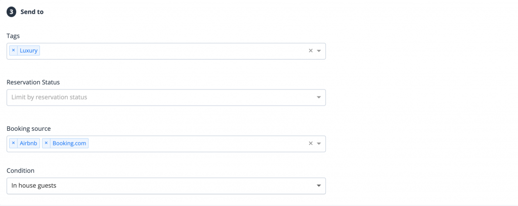 Duve scheduled messages screenshot
