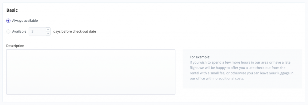 late checkout screenshot