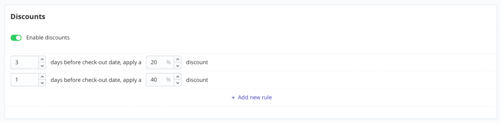 late checkout discounts screenshot