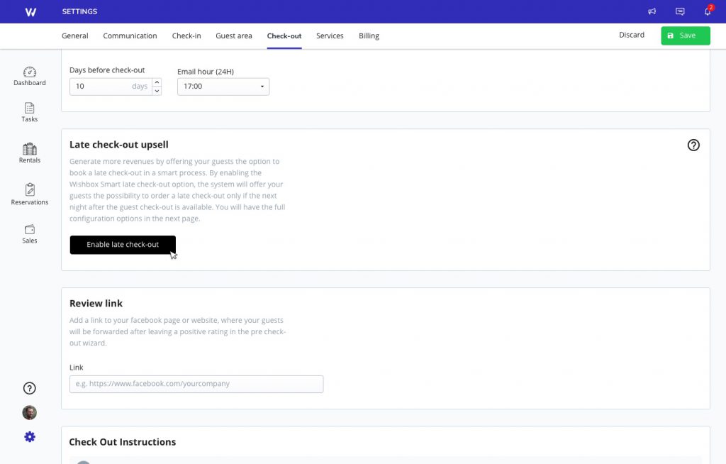 Upsell screenshot