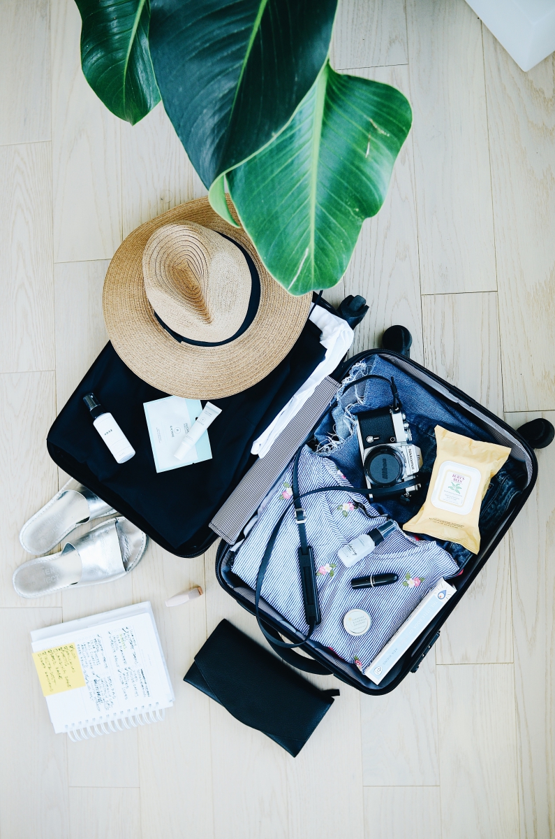 open suitcase