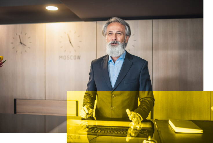 receptionist in hotel